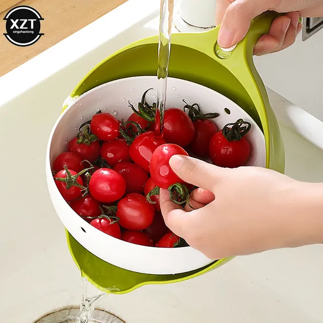Passoire évier cuisine double égouttoir bol lavage riz…