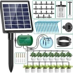Kit d&rsquo;irrigation goutte à goutte pour plantes en pot, système solaire pour jardin, système d&rsquo;arrosage automatique pris en charge, dernier modèle 2024