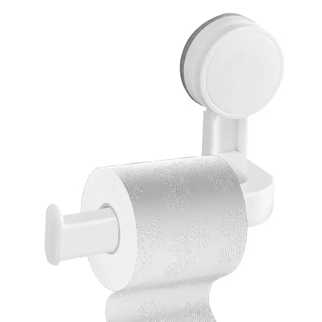 Porte papier toilette ventouse PVC épaisse fixation sans… – vue 3