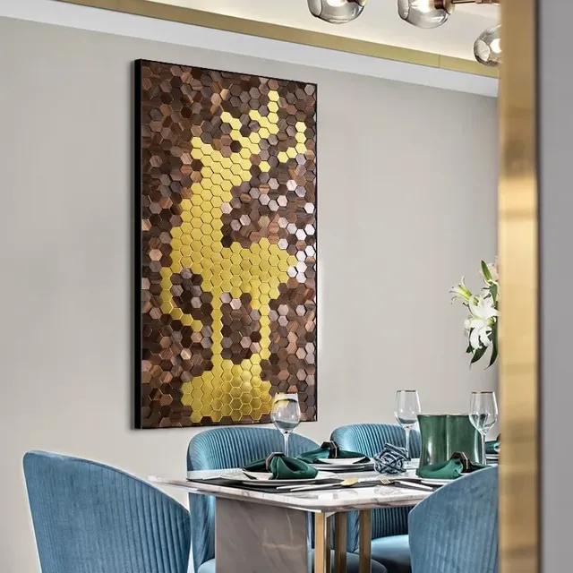 Panneau Mural 3D en Bois Exquis – vue 4