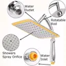 Pommeau douche effet pluie grand diamètre 21cm chrome… – vue 6
