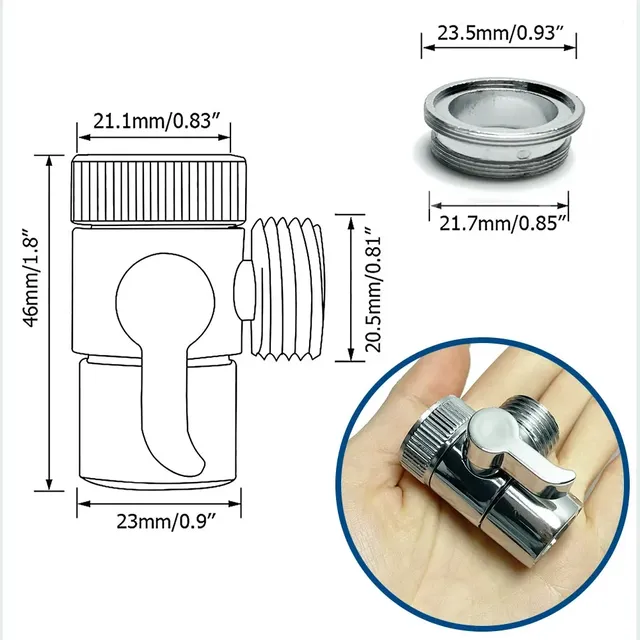 Douche à main de Bidet en acier inoxydable – vue 6