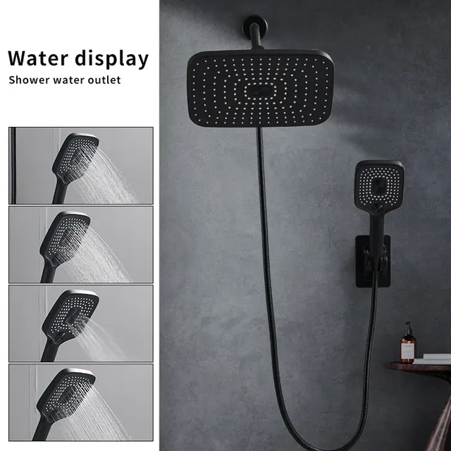 Luxueux double pomme de douche combinée