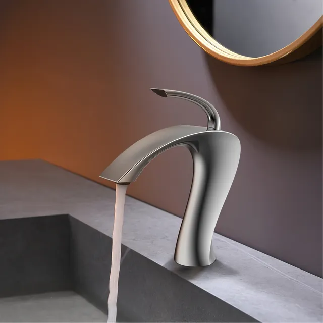 Robinet de lavabo de salle de bains en laiton de luxe… – vue 5