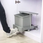 Poubelle de cuisine domestique extractible, poubelle d&rsquo;évier, fond d&rsquo;armoire, poubelle de grande capacité, bacs à litière, élimination des déchets alimentaires