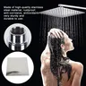 Pommeau de douche carré en acier inoxydable – vue 2