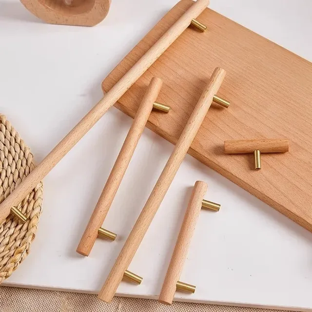 Poignées d'armoire en bois naturel – vue 4