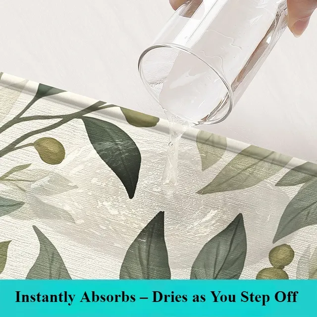 Tapis de bain floral de luxe – vue 2