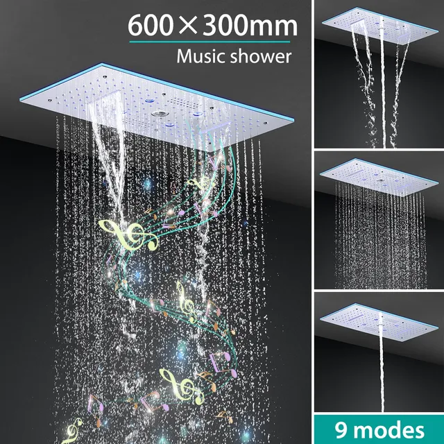 Hm-Système de douche à LED avec musique de haute qualité – vue 5