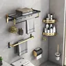Ensemble mural accessoires salle bain aluminium épaissi… – vue 5