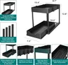 Organisateur sous évier modulable double couche tiroirs… – vue 3