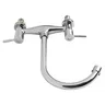 Robinet mélangeur cuisine laiton massif chromé double… – vue 6