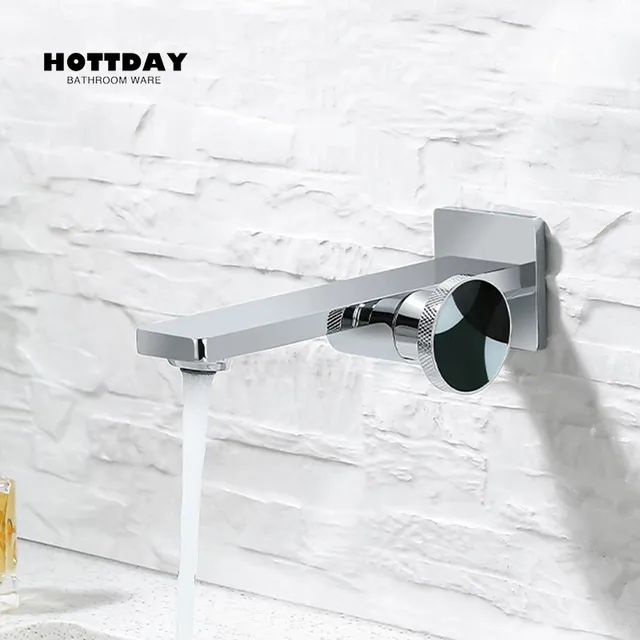 Robinet de lavabo de salle de bains en laiton noir – vue 5
