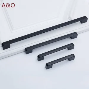 Poignées Tiroir Armoire Meuble Cuisine Poignées pour Armoire Porte Tiroir Meubles Bouton de Cuisine Classique Noir Blanc Doré