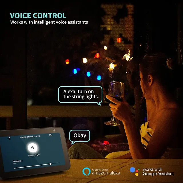 Guirxiété lumineuse LED RVB intelligente Tuya – vue 6