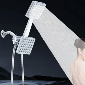 Ensemble de pomme de douche à main intégrée de Style moderne, avec tuyau Long et Flexible et distributeur d&rsquo;eau à trois voies, matériel mural en Abs