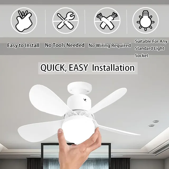 LED ventilateur de plafond lumière moderne intelligent… – vue 2