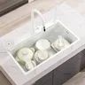 Évier blanc multifonctionnel de grande capacité en acier… – vue 3