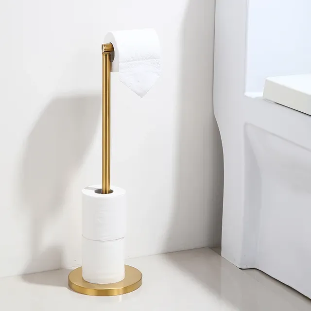 Porte papier hygiénique autoportant métal noir mat base… – vue 5
