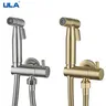 Robinet douchette bidet mural acier inox doré brossé mat… – vue 4
