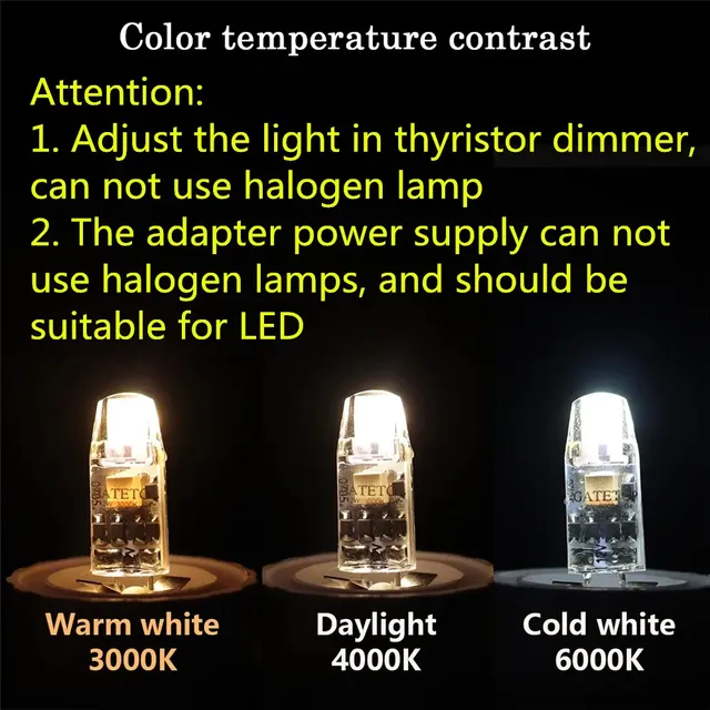 Ampoule LED à intensité variable pour lustre – vue 3