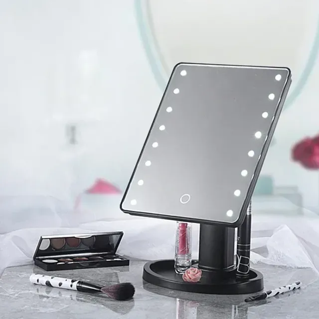 Miroir maquillage bureau socle compact rectangulaire… – vue 4