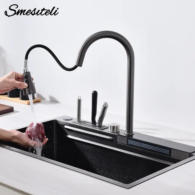 Robinet de cuisine en acier inoxydable 304 – vue 2