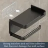 Porte papier mural plastique ABS blanc mat étagère… – vue 6