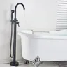 Robinet de baignoire monté au sol en laiton Antique – vue 3