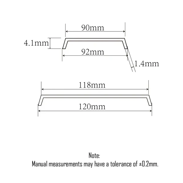 Bases ovales plastique ABS 120x92mm solides stables… – vue 4