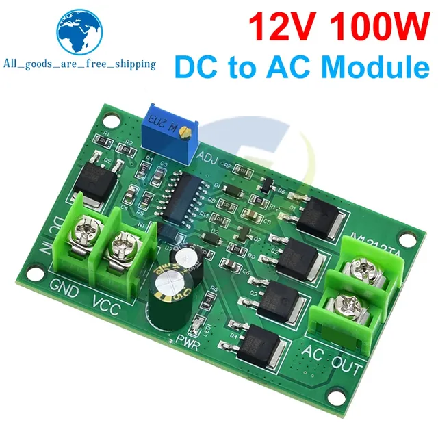 Transformateur onduleur 100W DC-AC DC 12V à AC 12/24V – vue 4