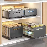 Support de rangement de cuisine, organisateur d&rsquo;armoire extractible, tiroir coulissant, plateau de rangement, bouteille d&rsquo;assaisonnement, support de rangement d&rsquo;épices, organisateur de cuisine