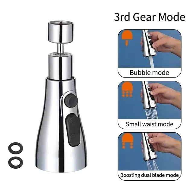 Cuisine 3 modes pomme de douche robinet de cuisine 360 °… – vue 2