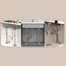 Kit d'installation supports d'évier sous plan en acier… – vue 3