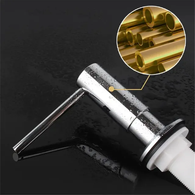 Distributeur de savon d'évier en laiton brossé – vue 4