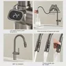 Mitigeur cuisine inox brossé col cygne élancé levier… – vue 4
