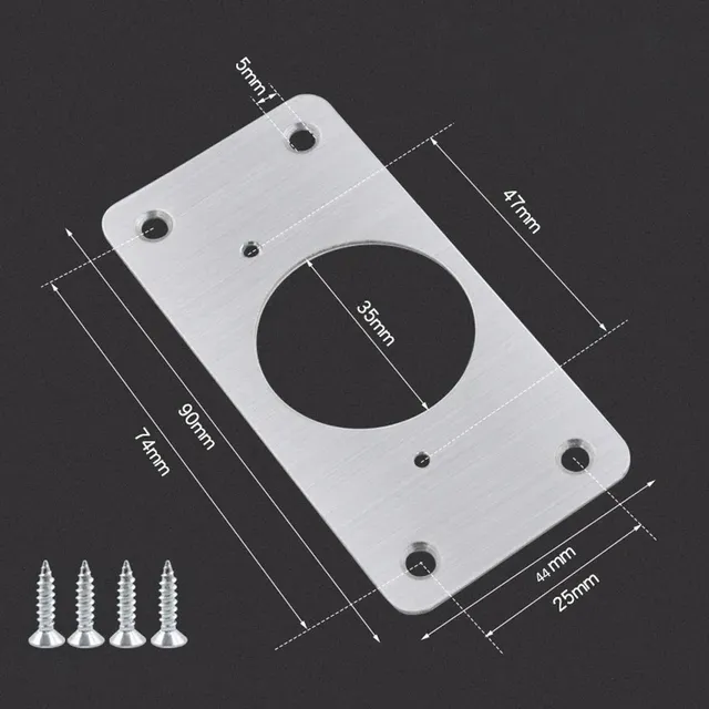Kit de plaque de réparation de charnière d'armoire – vue 6