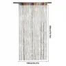 Rideau franges perlé métallisé argenté filaments… – vue 6