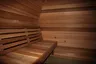 Cabine sauna extérieur cèdre canadien arqué lames… – vue 4