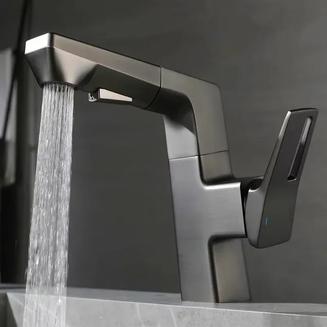 Robinet de lavabo extractible pour salle de bains – vue 4