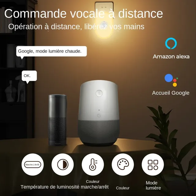WiFi Tuya Smart Led veilleuse PIR capteur de mouvement… – vue 2