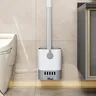 1 ensemble de brosse de toilette avec support mural à… – vue 2