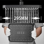 Pommeau de douche à effet de pluie, supercharge à grand débit, pièces de rechange pour robinet de salle de bains, accessoires de douche pour maison et hôtel