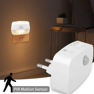 LED veilleuse ue Plug In capteur de mouvement intelligent lumière 220V…