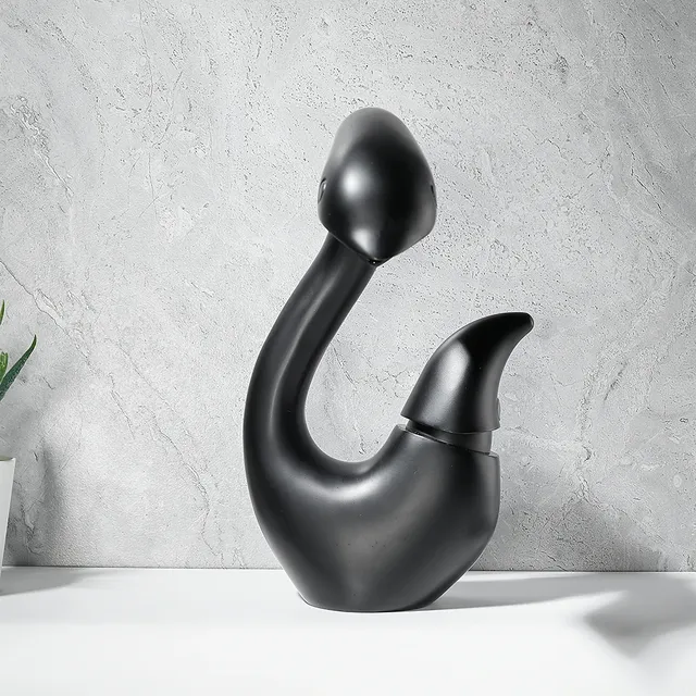 Mitigeur lavabo bec haut courbé style cygne poignée… – vue 4