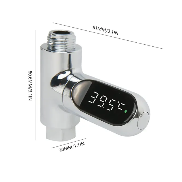 Robinet douche thermomètre LED affichage numérique jauge… – vue 6