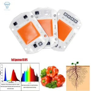 Ampoule LED COB AC110V/AC220V 5W 10W 20W 30W 50W, spectre complet 380-840NM, lumière de croissance pour plantes, lampe de remplissage de légumes et de fleurs Ampoule LED COB AC110V/AC220V 5W 10W 20W 30W 50W, spectre complet 380-840NM, lumière de croissance pour plantes, lampe de remplissage de légumes et de fleurs