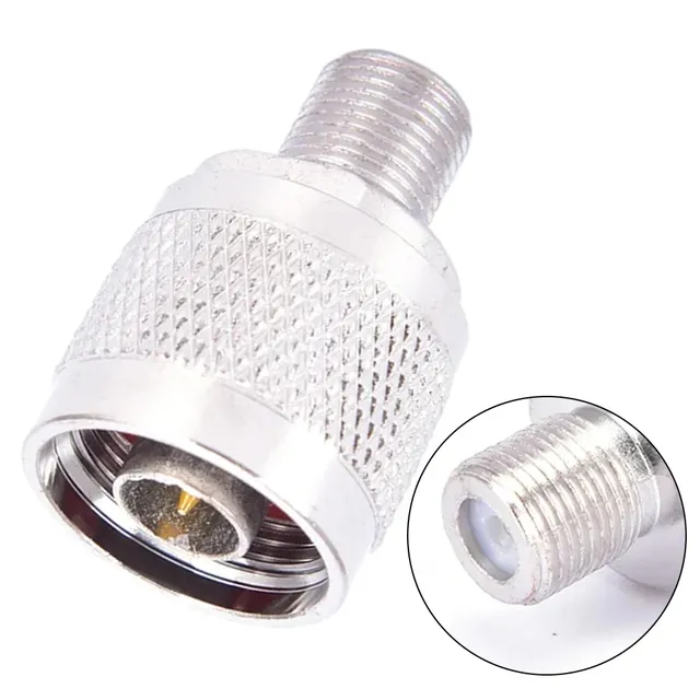 Adaptateur connecteur coaxial fileté mâle femelle broche… – vue 4