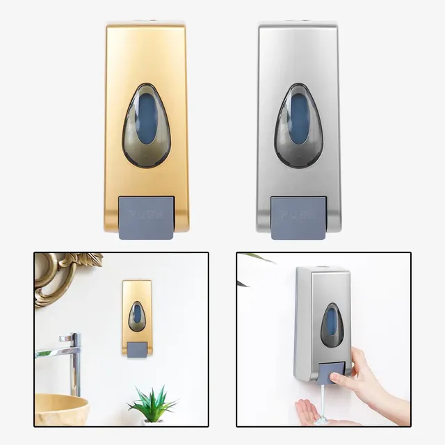 Distributeur savon mural rechargeable 350ml grande… – vue 5