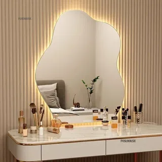 Miroir LED irrégulier minimaliste pour la maison